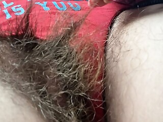 10 minutes of hairy pussy in your face panty fetish big clit bush