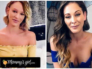 MOMMYSGIRL Thirsty Emma Hix And Stepmom Cherie DeVille Share Their Wet Pussy On Cam