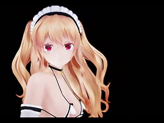 Sexy Maid Lingerie - Hot Dance (3D Hentai)