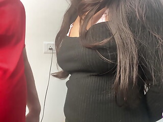 Big Boob Blonde Punished by Her Boss in His Office