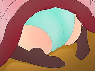Granny Ine protruding ass attracted Grandpa Shozo&#039;s old penis in Anime ! Grandpa and Grandm