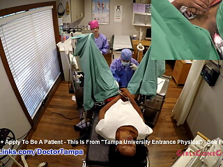 Nikki Stars&rsquo; New Student Gyno Exam By Doctor From Tampa On Spy Cam