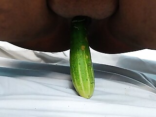 After the death of the father, the mother has sex with cucumber