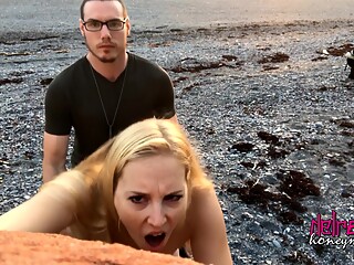 Honey Moon And Delirious Hunter - Amateur Couple Sex On The Beach (nova Scotia)