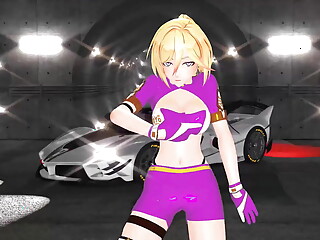 Durandal Honkai Impact 3 Hentai Mmd Undress Dance Spit It Out Purple Suit Color Edit Smixix
