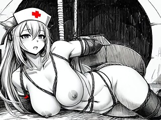 Manga BDSM video slides consisting of 130 images