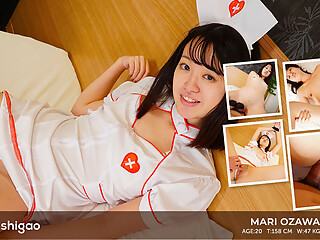 Mari Ozawa in her nurse costume role playing in her cosplay sex fun - Tenshigao