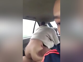 Asian Schoolgirl Fucked In The Back Of The Car