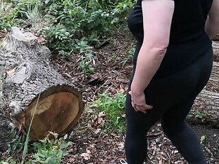 Spank my ass in public woods