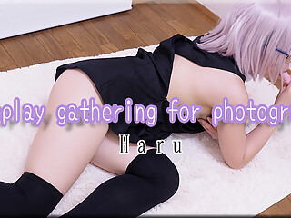Cosplay gathering for photograph - Fetish Japanese Video