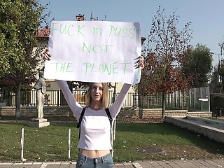 Arietta Younge Calls Out This Stud To Fuck Her At An Activist March - Bang