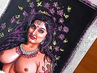 Erotic Art or Drawing Of Sexy Desi Indian Milf Woman called &quot;Enchantress&quot;