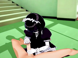 Sex with a Maid Bot in the Hallway 3D Hentai