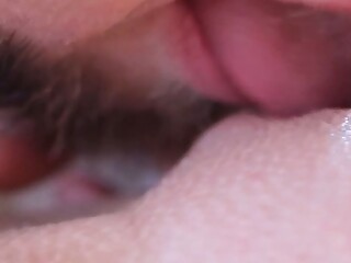 CLOSE UP PUSSY LICKING. Perfect cunnilingus and strong female orgasm