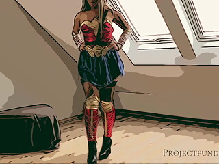 Wonder Woman Cosplay &ndash; used like a slut, projectsexdiary