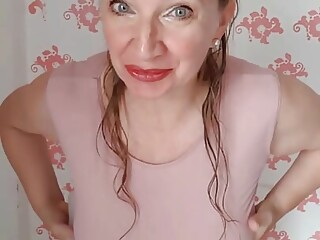 Jerk instruction. Dirty talk, huge tits fucking by MariaOld milf