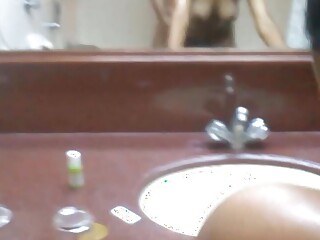 Fucking my Gorgeous figure, Randi, Cheater Step Sis Priya in hotel bathroom from back ! Slow motion 