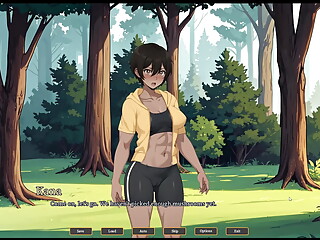 Tomboy Sex in forest HENTAI Game Ep.2 hot footjob in the tent !