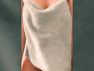 Wifey drops her towel