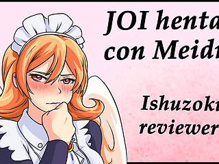 Spanish JOI hentai with Meidri, Ishuzoku Reviewers.
