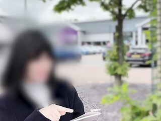 Street interview. Real stranger girl answers intimate questions and gets tricked into masturbation o