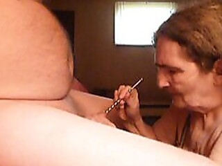 helping my husband cum sucking some cock &amp; shoving a sounding rod down his cock &amp; ja