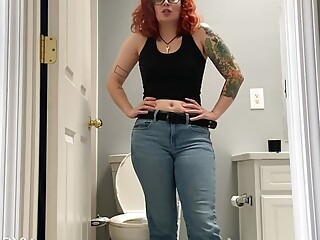 I&#039;m gonna take a piss and you can&#039;t stop me - full video on Veggiebabyy Manyvids
