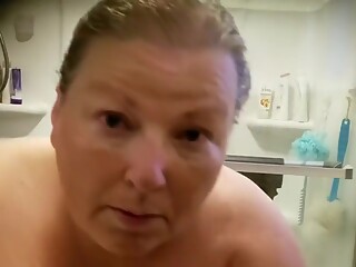 Fat Wisconsin Wife Takes A Bath Shower 7-21-18 Full Copy