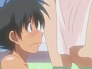 Hentai girl tells shy boy that the only way to prove his love is to make her orgasm : Hentai Uncenso