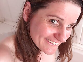Auntjudys - Your 47yo MILF Stepmom Alison Catches You Watching Her in the Bath (pov)