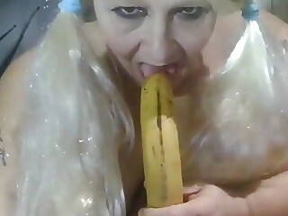Pussy Plowing a Fucking Banana