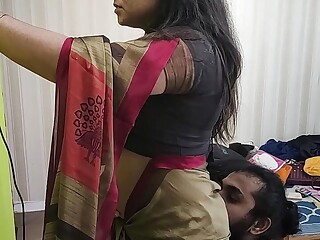 Vaishnavy ass lick in saree by Sharun Raj, Mallu couple hot saree ass romance, Hot girl ass kiss and