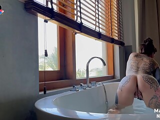 Marseline Top Masturbation In The Bathtub 2 In One + Bonus Nigonika Best Porn 2023