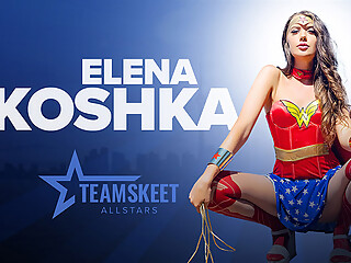 Elena Koshka & Nathan Bronson in A Night with Wonder Woman - TeamSkeetAllStars