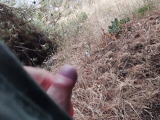 Man Meet Cute Hairy Girl in the Forest and Fucking Her Hairy Pussy. He Made His Cum with Handjob