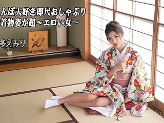 Emiri Momota Instant Bj: A Woman With A Very Erotic Kimono