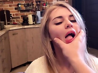 She Loves Being Chocked While Sucking Dick