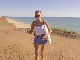 Searching For A Perfect Beach Marinha Beach View And Falesia Beach - Sex Movies Featuring Katya-Clov