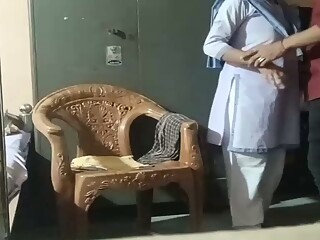 Indian college student tuition teacher in video