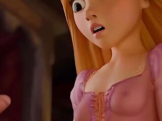 Rapunzel gets a little bit naughty with her guest&#039;s cock