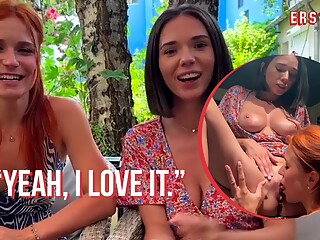 Ersties - Hot Ladies Clemence &amp; Eve Have Risky Public Lesbian Sex