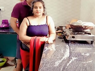 Fucking Desi Step Mom in Kitchen while Cooking