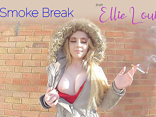 Smoke Break - Blonde Teen Amateur Smoking - SexLikeReal