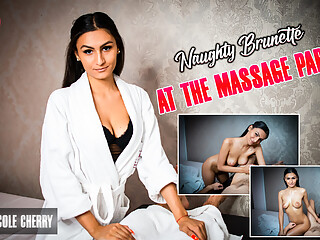 At The Massage Parlor - Naughty Brunette - VRpornjack