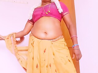 Indian stepdad fucking stepson&#039;s wife crezy telugu dirty talks.indian saree sex.