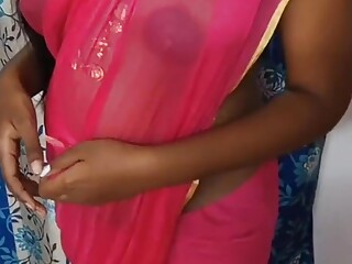 Indian desi aunty show our big natural dark nipples the our brother in law doggy style sex with home