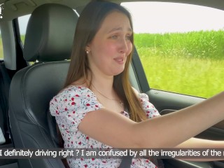 '- Okay, I'll spread my legs for you. ""Stepson fucked stepmom after driving lessons"