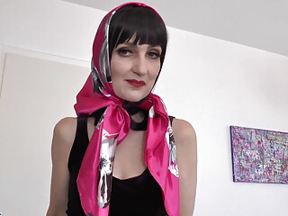 Satin Scarf Headscarf Fashion Show Clip