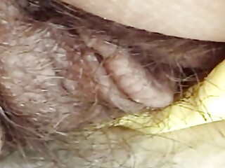 I show off my big hairy pussy in close-up, I need a big cock inside me