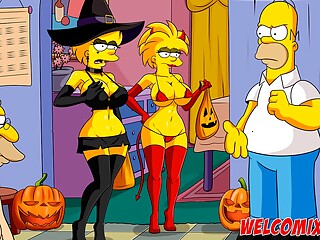 Halloween night with sex - The Simptoons